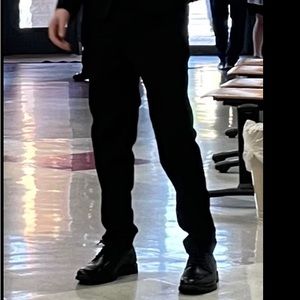 Men’s slim black suit. Worn once.